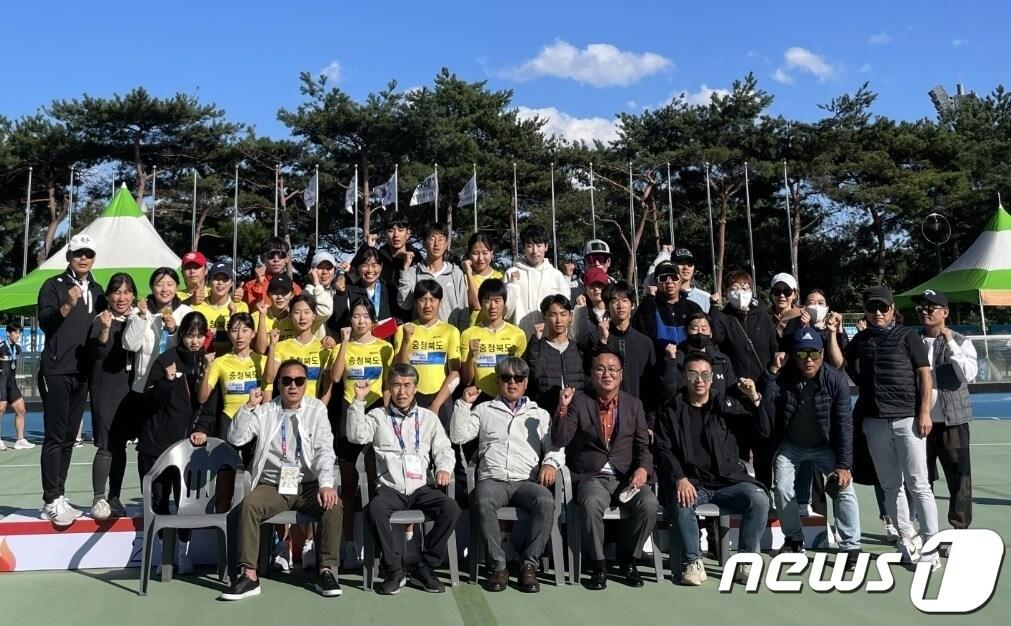 본문 이미지 - 103회 전국체육대회에 출전한 충북선수단 롤러팀.(충북체육회 제공).2022.10.13/뉴스1