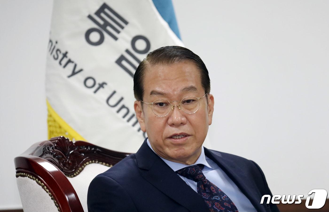본문 이미지 - 권영세 통일부 장관. 2022.10.14/뉴스1 ⓒ News1 김명섭 기자