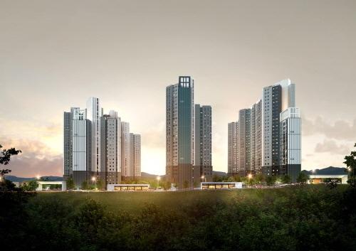 본문 이미지 - 광양 푸르지오 센터파크 투시도