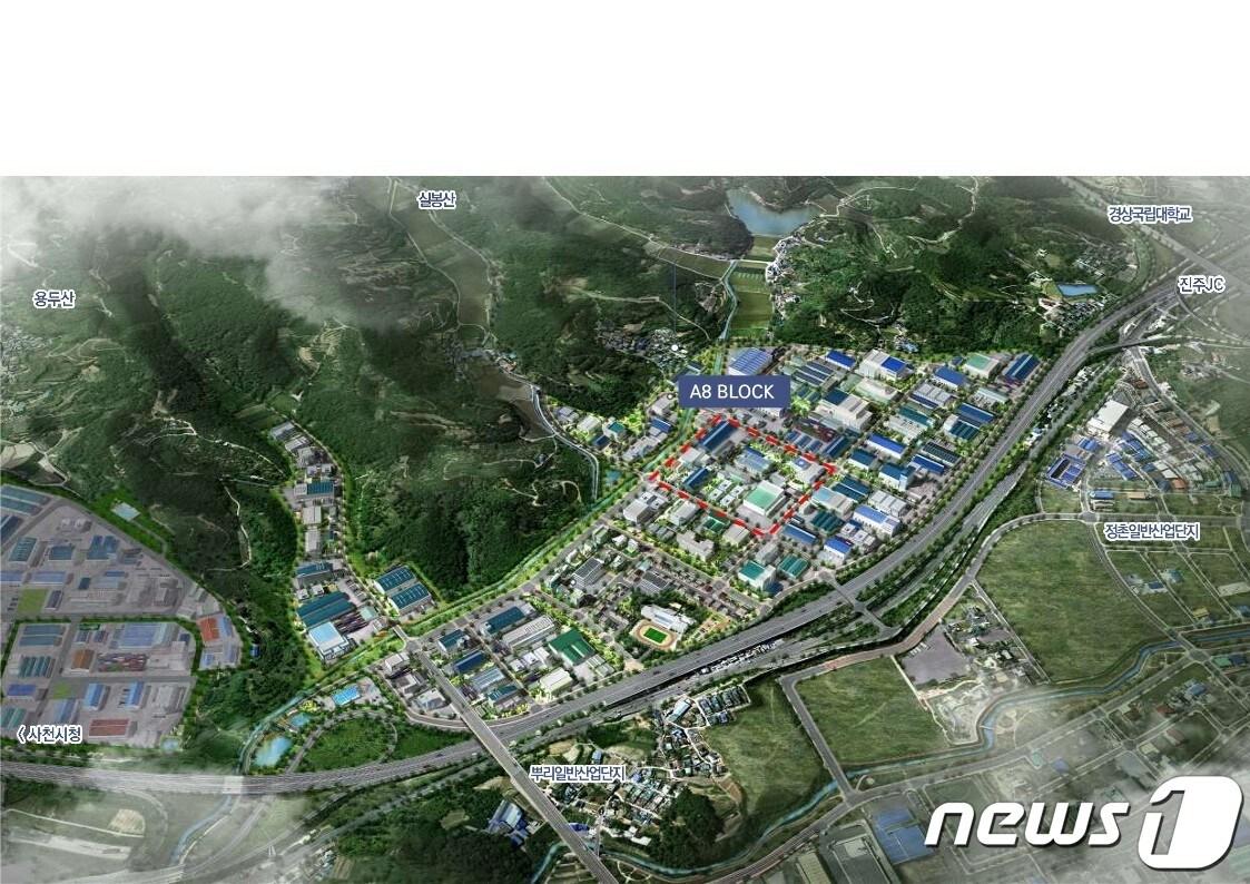 본문 이미지 - 진주국가항공산단 내 진주병원 예정지 조감도. (경남도 제공)