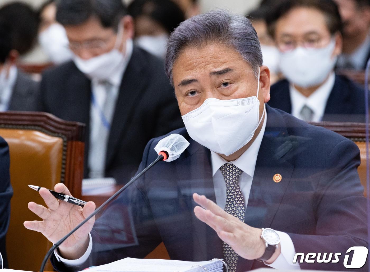 본문 이미지 - 박진 외교부 장관. 2022.10.24/뉴스1 ⓒ News1 이재명 기자