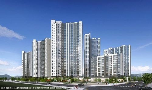 본문 이미지 - 리버센 SK뷰 롯데캐슬 투시도.