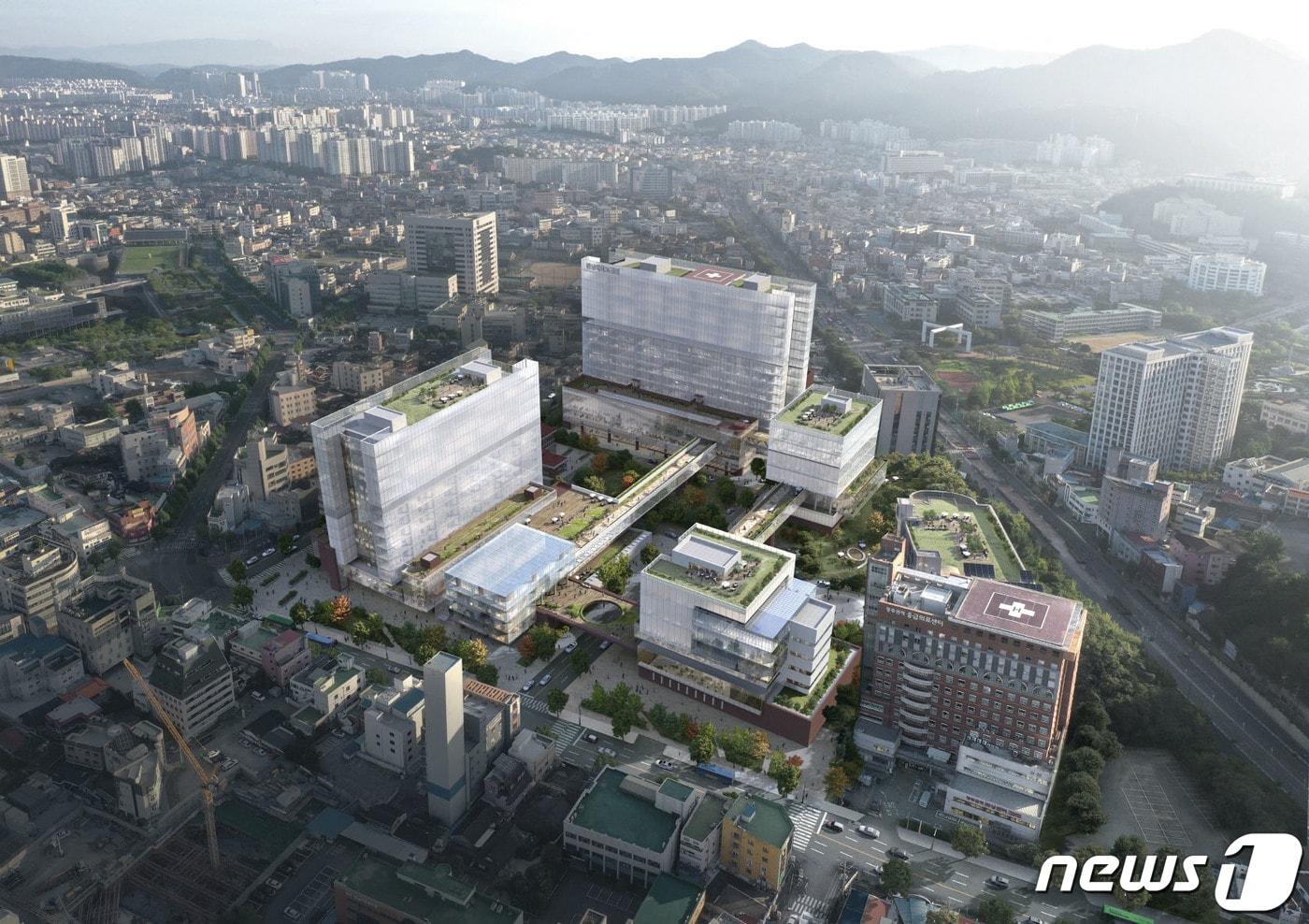 본문 이미지 - 전남대학교병원 새 병원 조감도.(광주시 제공)2022.10.30/뉴스1 ⓒ News1 박준배 기자