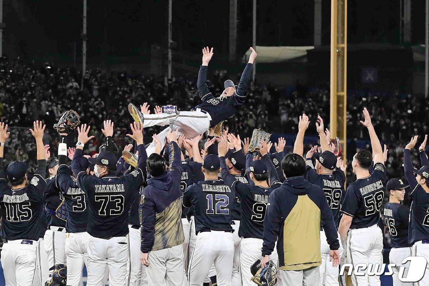 오릭스 버팔로스가 26년 만에 재팬시리즈 우승을 차지했다. ⓒ AFP=뉴스1