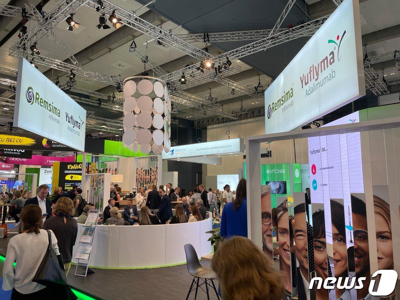 본문 이미지 - 독일 소화기내과학회(DGVS)에서 마케팅 활동을 펼치고 있는 셀트리온헬스케어(사진제공 : 셀트리온헬스케어).