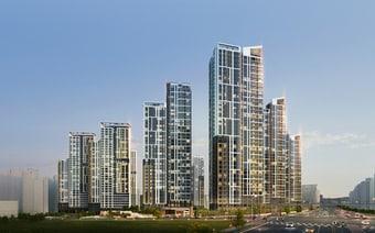 본문 이미지 -  도안 우미린 트리쉐이드 투시도. /부원건설·우미건설 제공