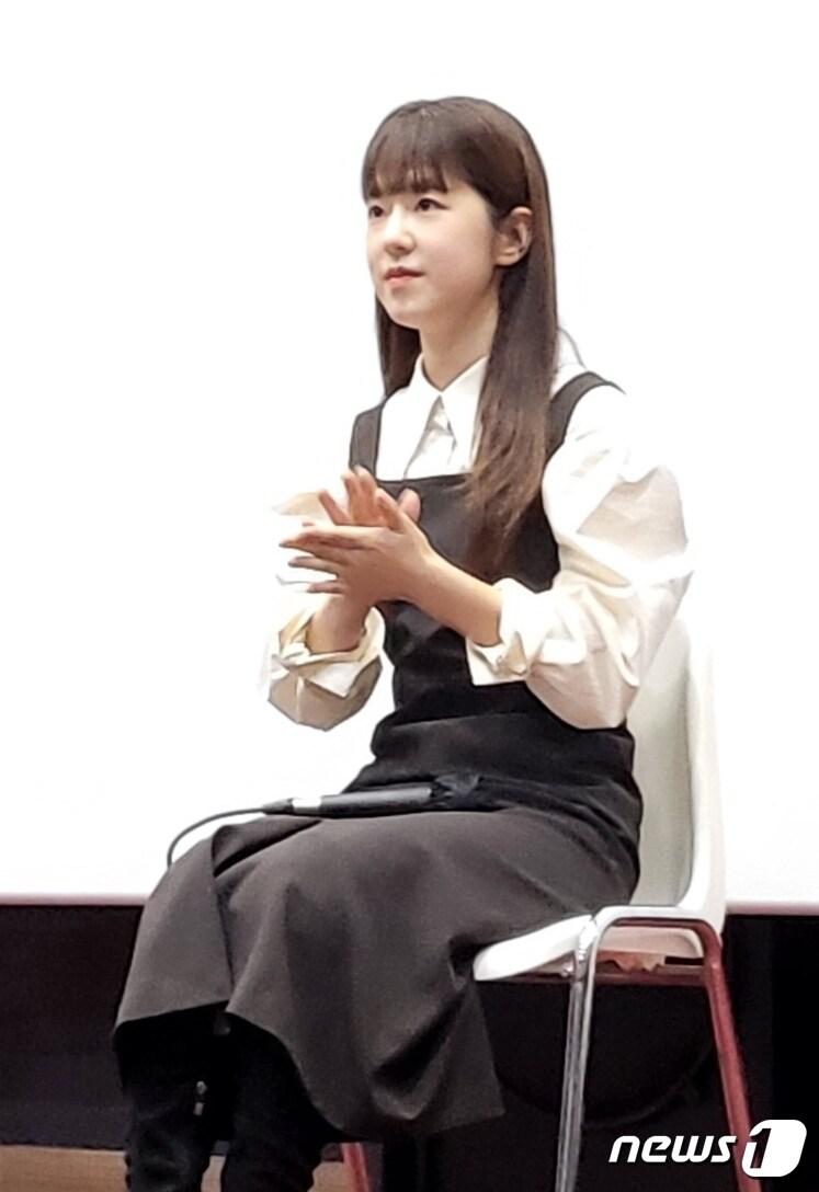 본문 이미지 - 배우 박혜수가 9일 오후 부산 해운대구 영화진흥위원회 표준시사실에서 열린 영화 '너와 나'(감독 조현철) GV(관객과의 대화)에 참석했다. ⓒ 뉴스1 고승아 기자