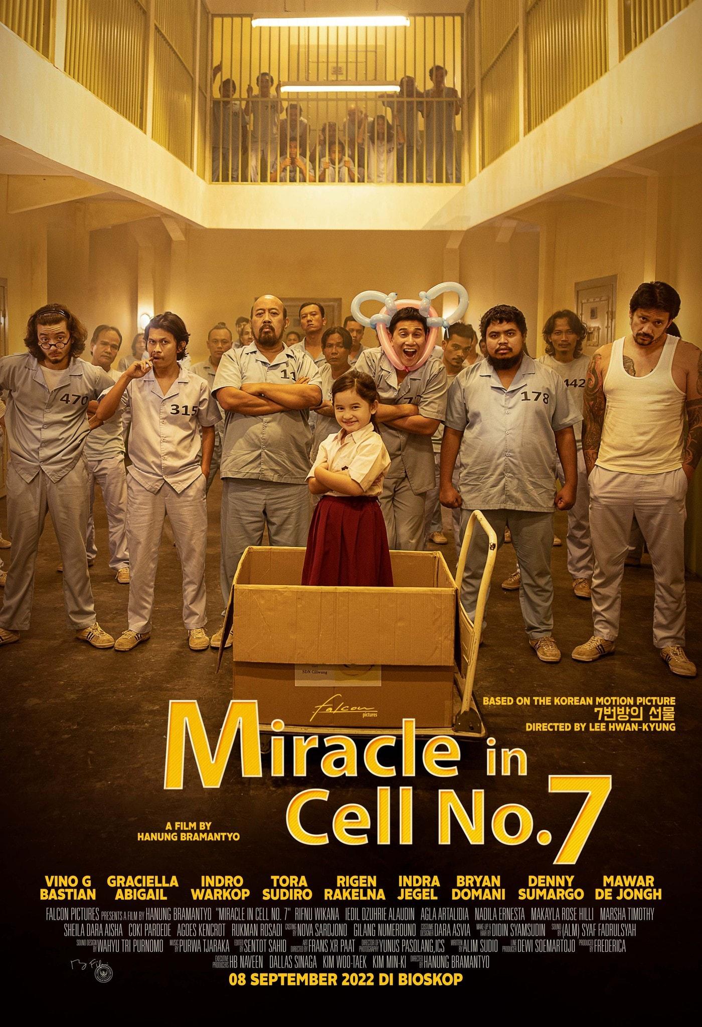 본문 이미지 - 인도네시아판 '7번방의 선물', '미라클 인 셀 넘버 세븐' 포스터