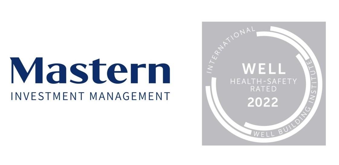 본문 이미지 - 마스턴투자운용 CI와 WELL HSR 인증 마크.(마스턴투자운용 제공)