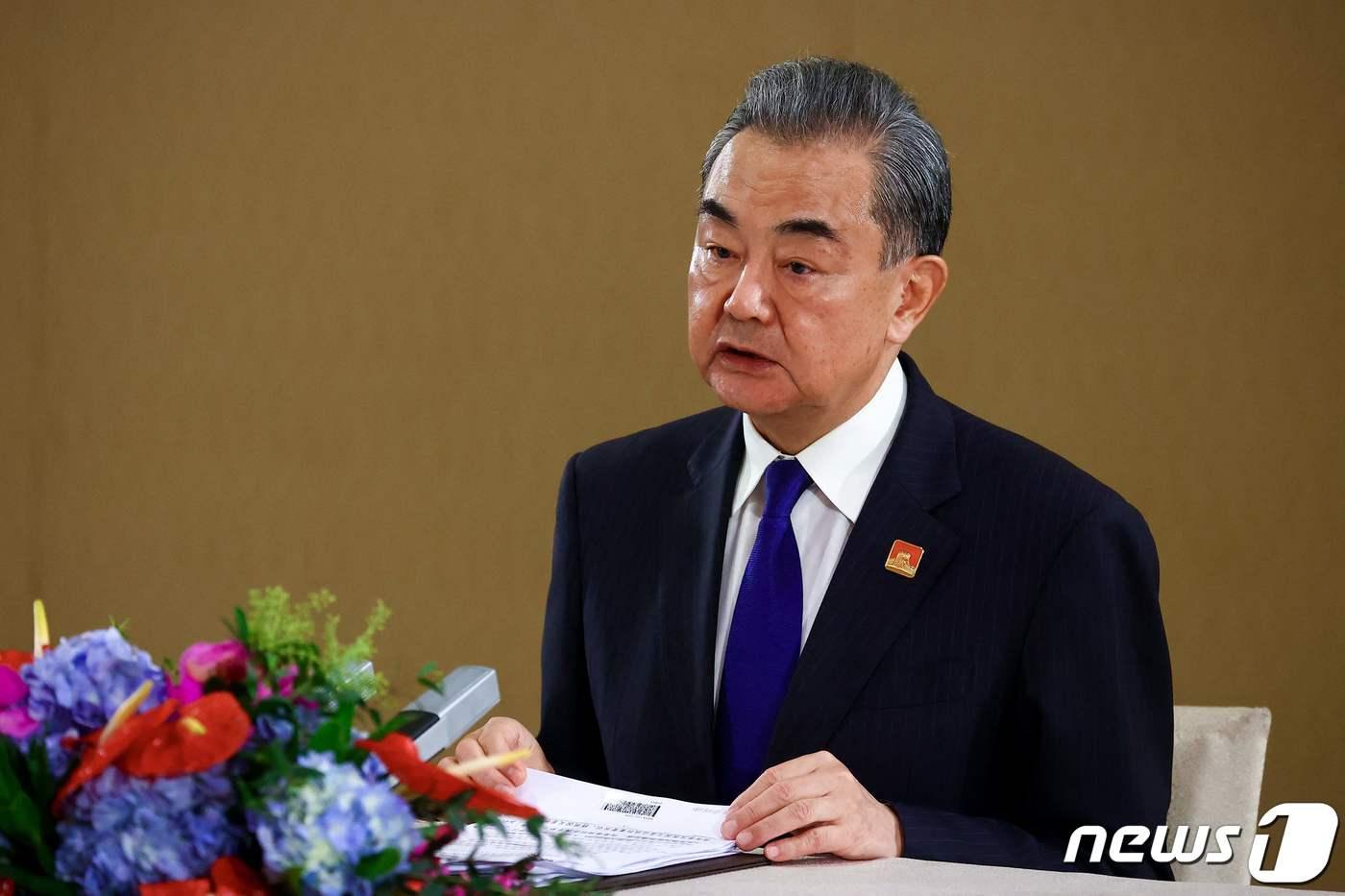 본문 이미지 - 왕이 중국 외교부장. ⓒ AFP=뉴스1 ⓒ News1 우동명 기자