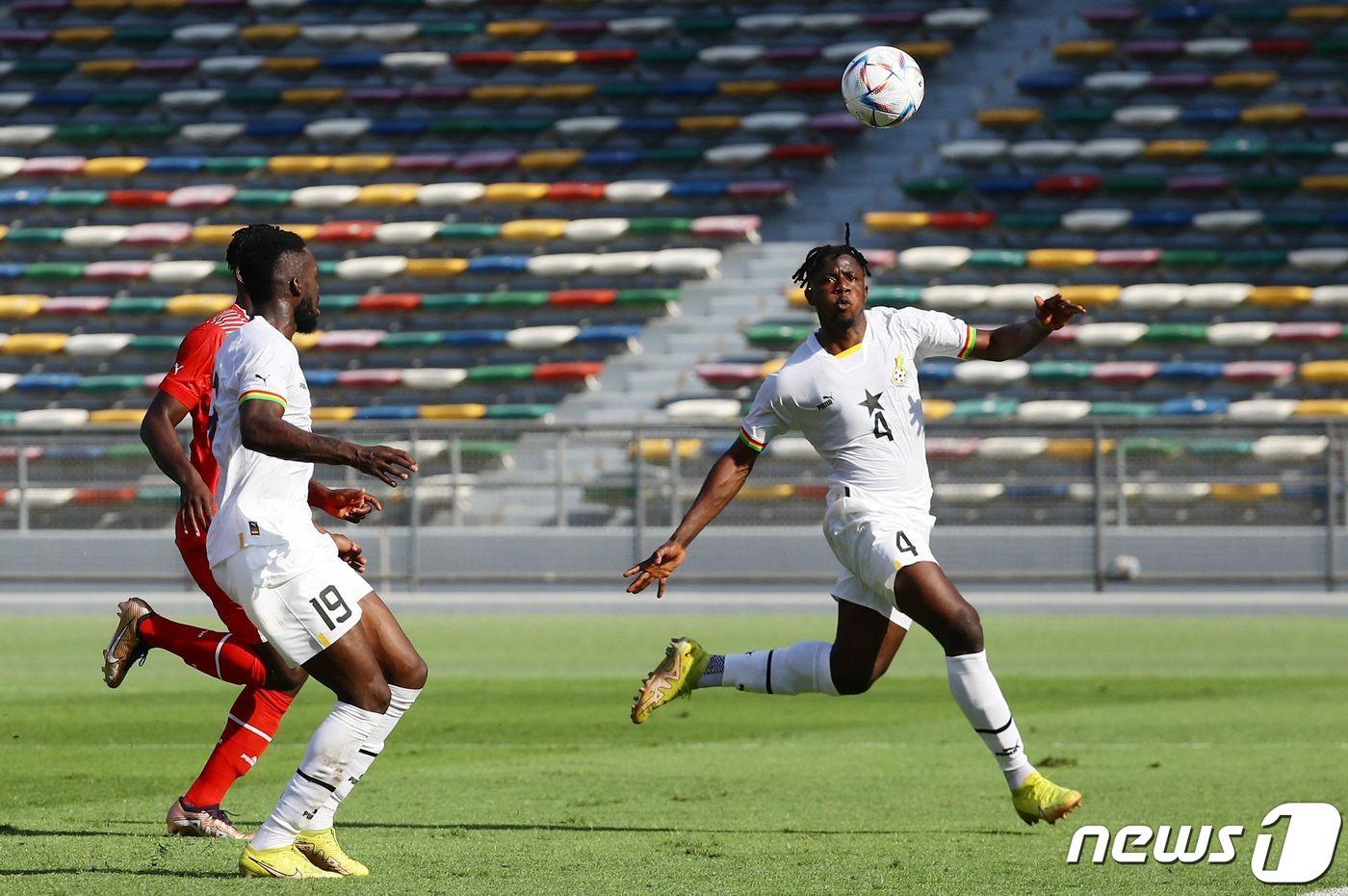 2022 국제축구연맹(FIFA) 카타르 월드컵 본선을 앞두고 치른 최종 평가전에서 승리한 가나. ⓒ AFP=뉴스1
