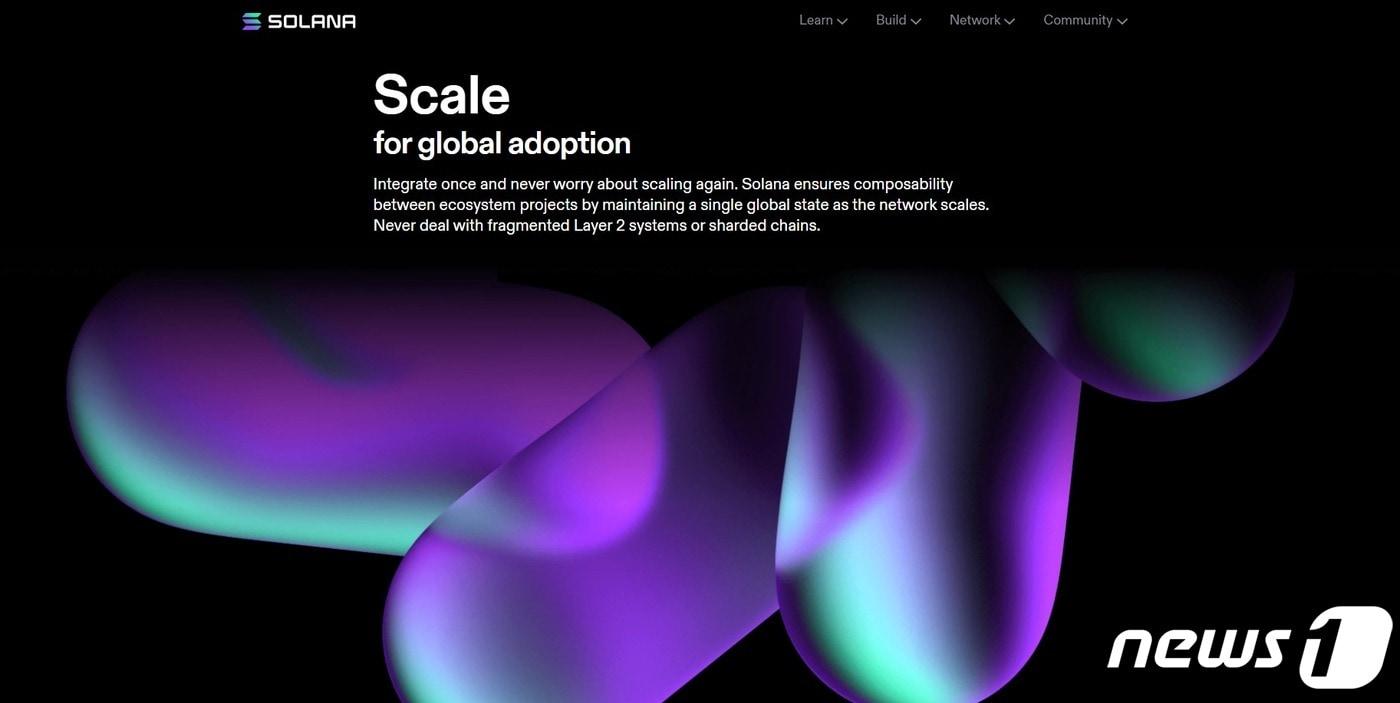 본문 이미지 - 솔라나 블록체인 프로젝트. (솔라나 공식홈페이지 캡처)