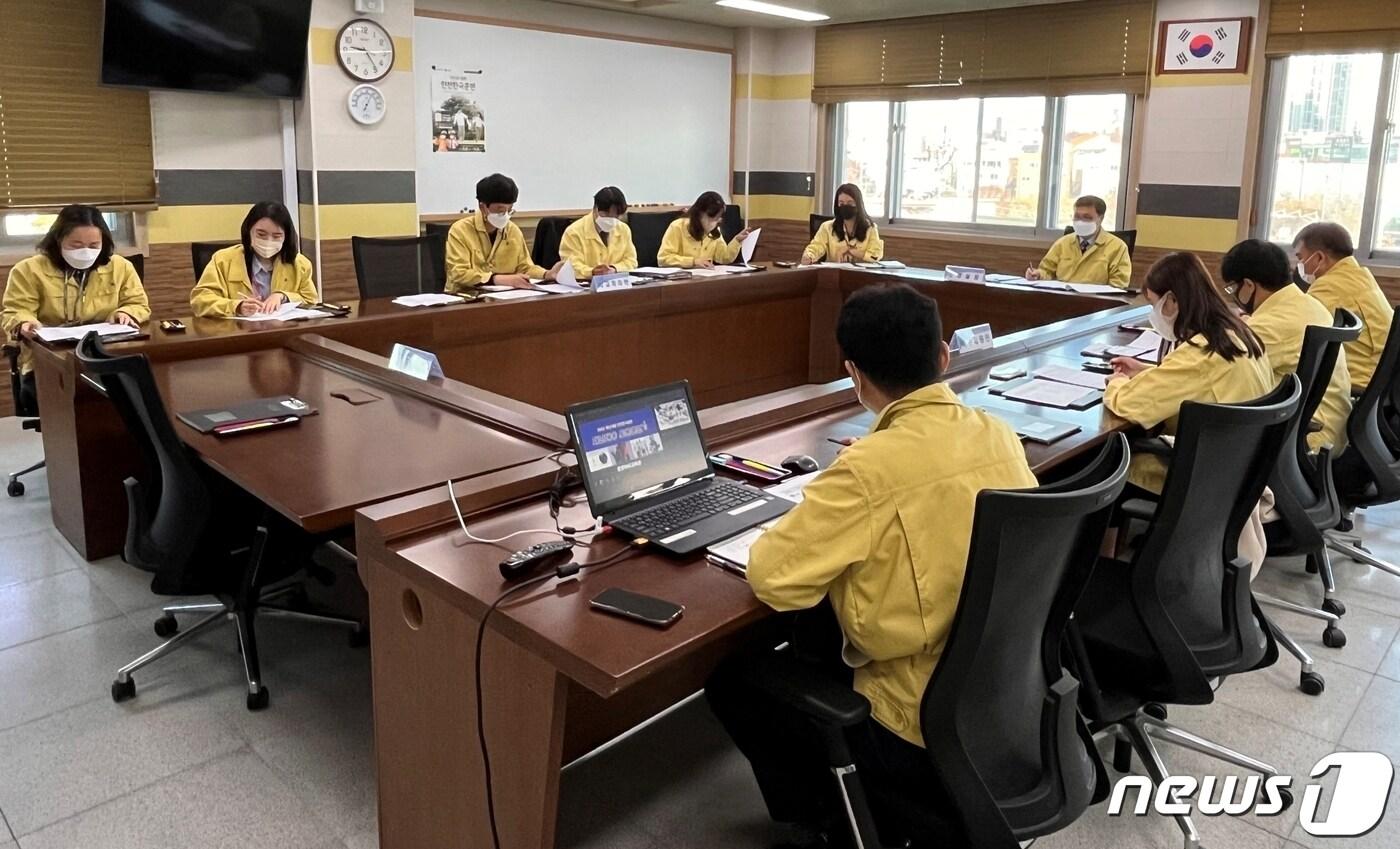 충북교육청은 21일부터 25일까지 5일 동안 '2022 재난대응 안전한국훈련'을 진행한다.(충북교육청 제공)/ 뉴스1