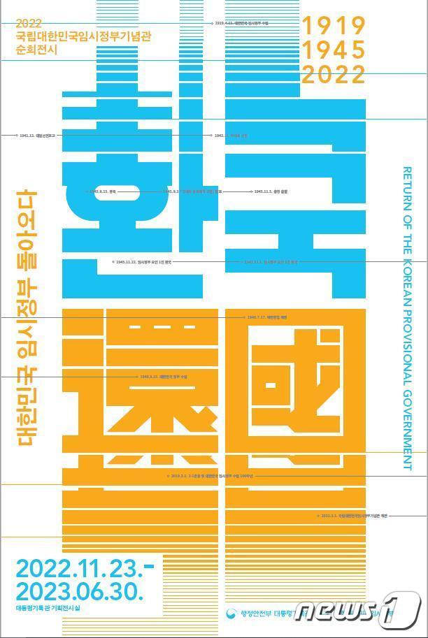 본문 이미지 - '환국(還國)-대한민국 임시정부 돌아오다' 특별전시회 포스터