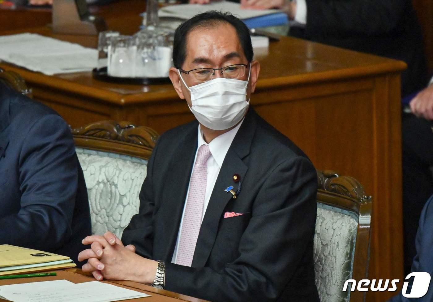 본문 이미지 - 마쓰모토 다케아키 신임 총무상이 21일(현지시간) 도쿄에서 중의원 본회의에 참석한 모습. 2022.11.21/뉴스1 ⓒ AFP=뉴스1 ⓒ News1 김민수 기자