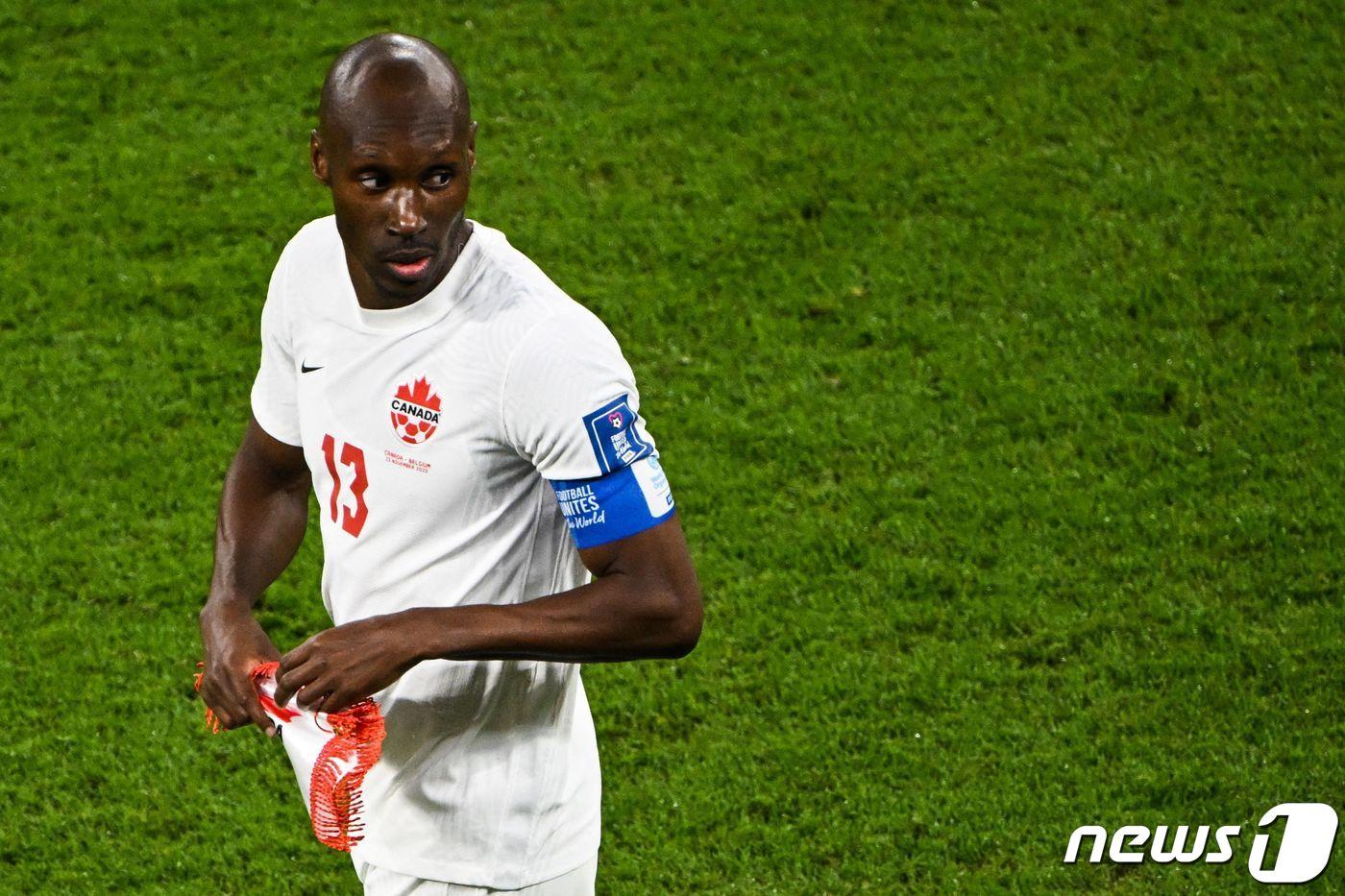 캐나다 축구대표팀의 아티바 허친슨. ⓒ AFP=뉴스1