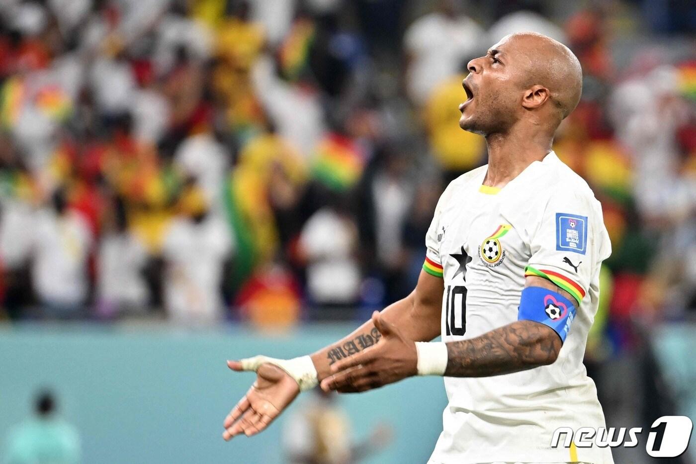 가나 대표팀 주장 안드레 아예우 ⓒ AFP=뉴스1