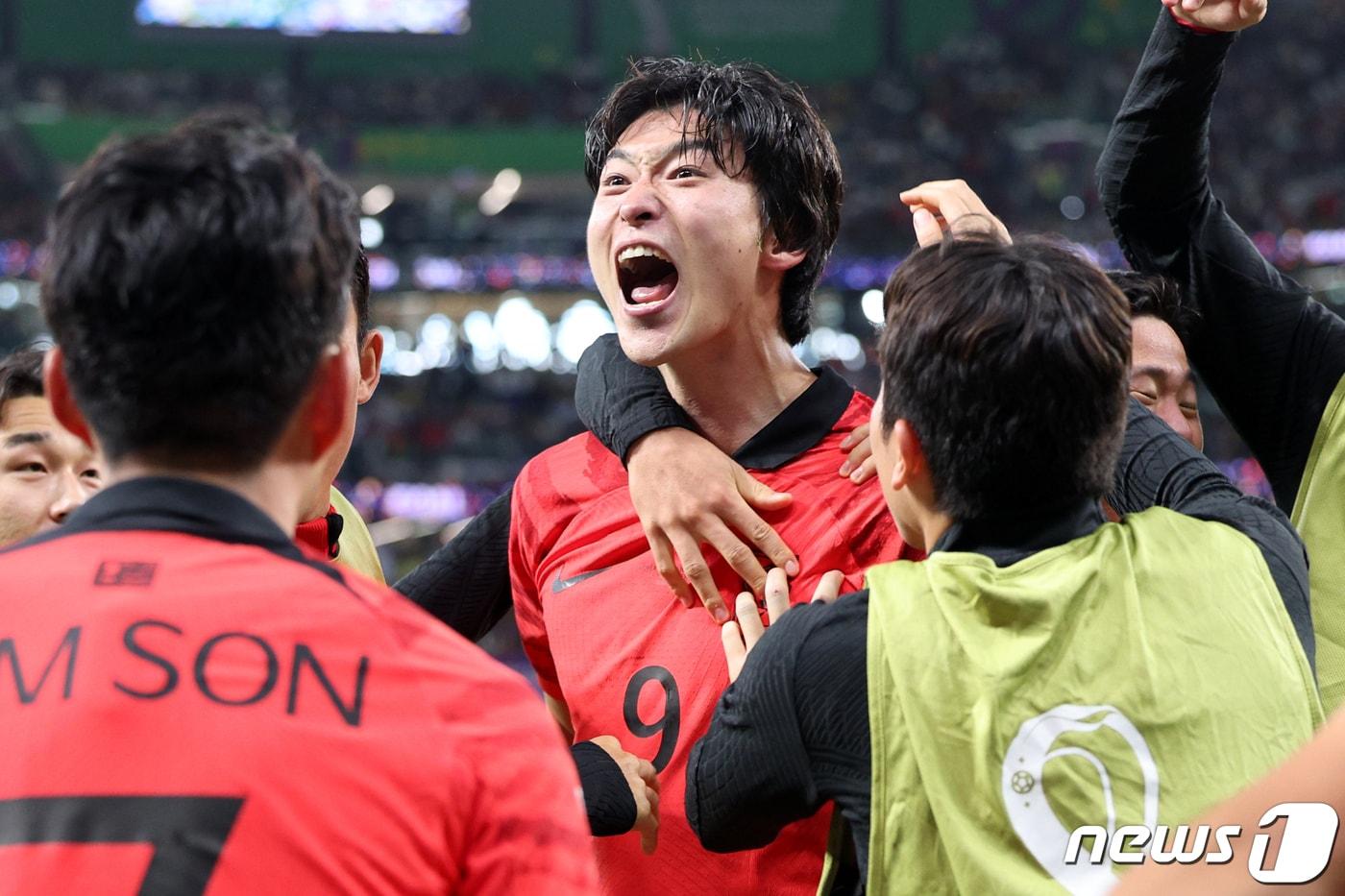 월드컵에서 가나를 상대로 멀티골을 터뜨렸던 조규성 2022.11.29/뉴스1 ⓒ News1 이광호 기자