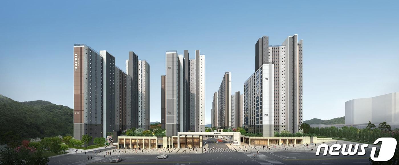 본문 이미지 - 경북 포항시 경제자유구역인 펜타시티에 분양한 포항 한신더휴 펜터시티의 분양이 성공적으로 마무리됐다.(한신공영제공)2022.11.29/뉴스1 
