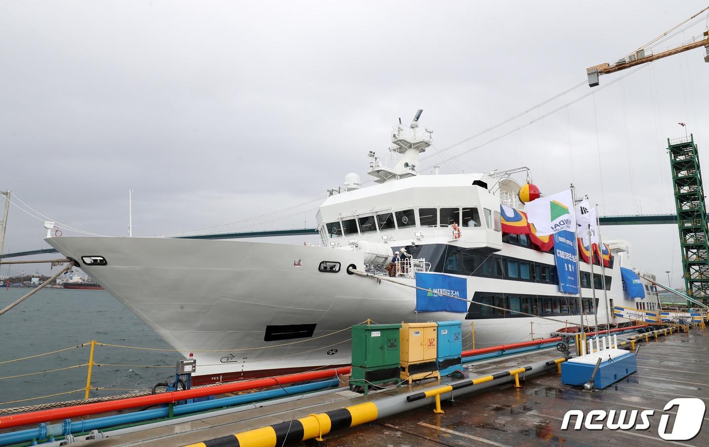 본문 이미지 - ICT 융합 전기추진 스마트선박 '울산태화호' ⓒ News1 윤일지 기자