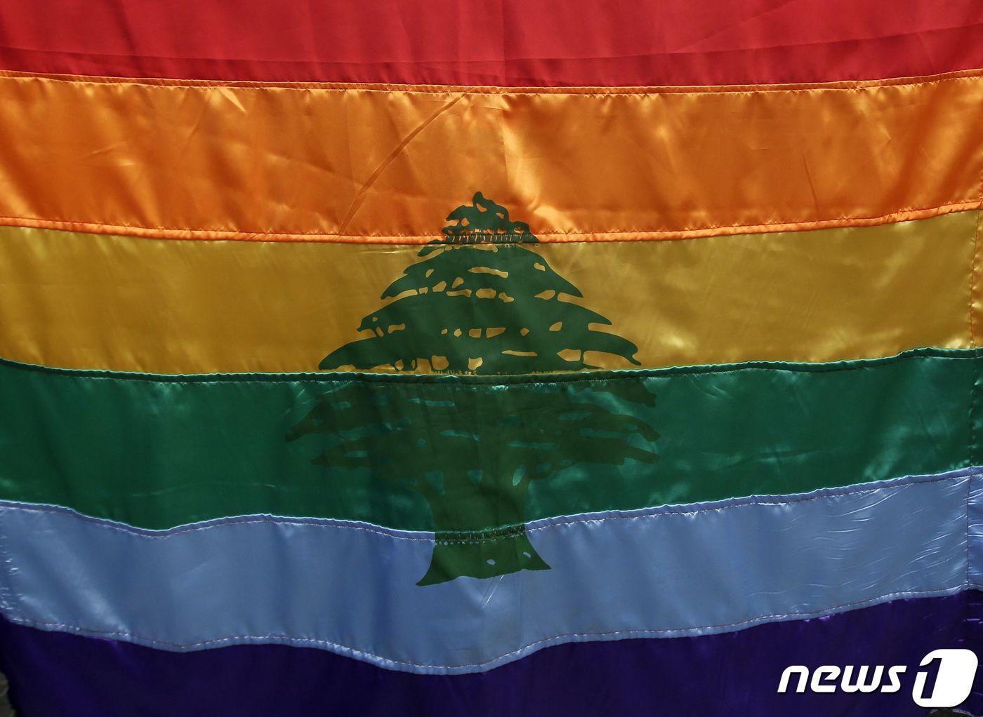 본문 이미지 - 성소수자(LGBTQ) 인권 운동가들이 사용하는 무지개 깃발. ⓒ AFP=뉴스1 ⓒ News1 