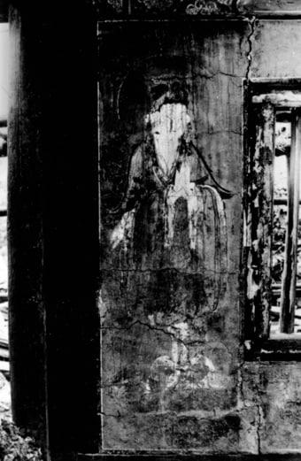 본문 이미지 - 부석사 조사당 벽화 '제석천'. (국립문화재연구원 제공) 