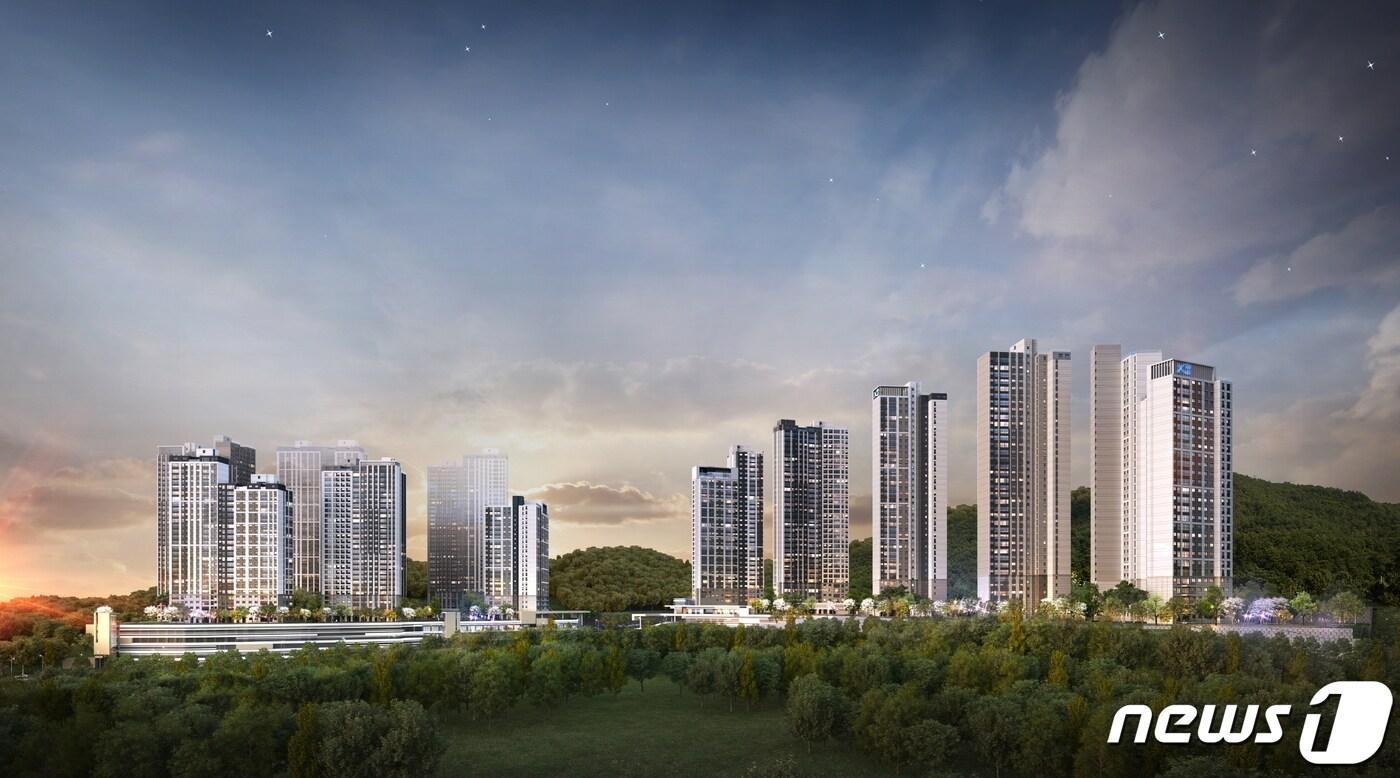 아산자이 그랜드파크 투시도. /뉴스1