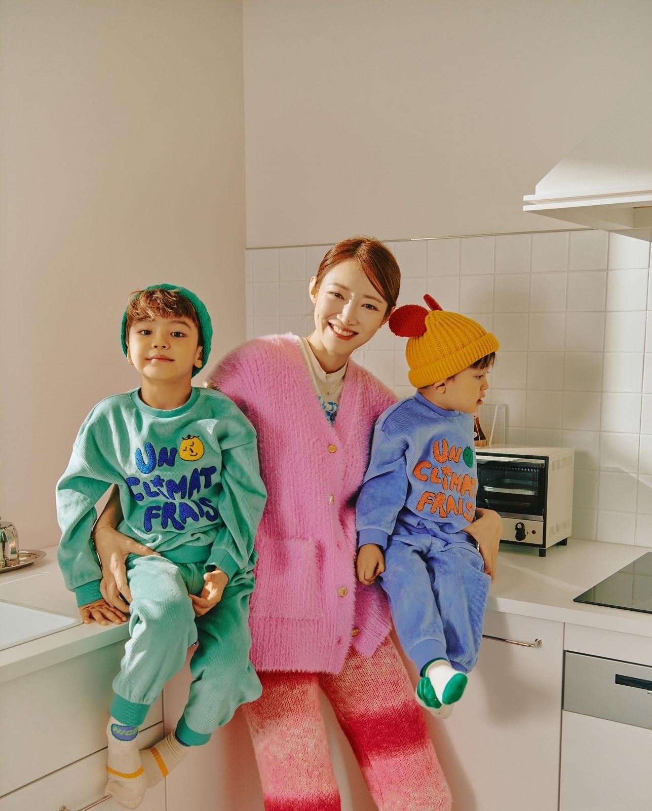 본문 이미지 - 이랜드 밀리밤이 임창정과 아내 서하얀의 아들을 공식 모델로 발탁했다.(이랜드제공)