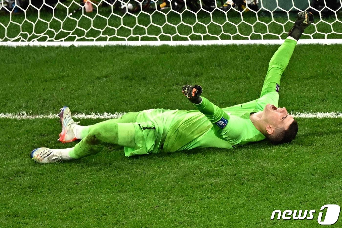 크로아티아 골키퍼 도미닉 리바코비치. ⓒ AFP=뉴스1