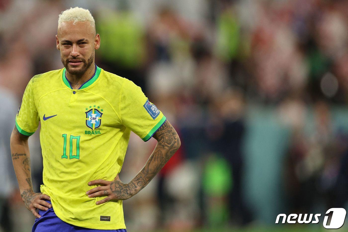 네이마르의 3번째 월드컵도 악몽으로 끝났다. ⓒ AFP=뉴스1