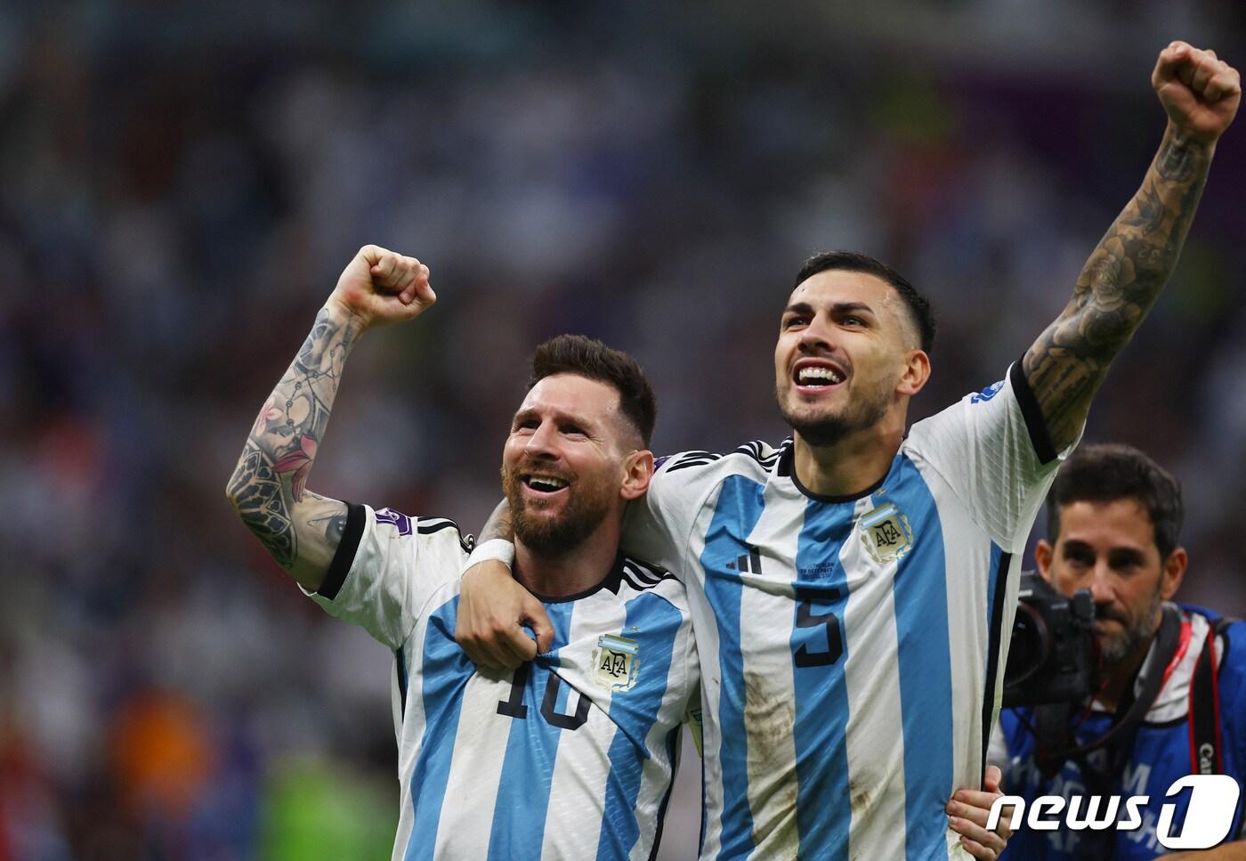 4강에 진출한 아르헨티나. ⓒ 로이터=뉴스1