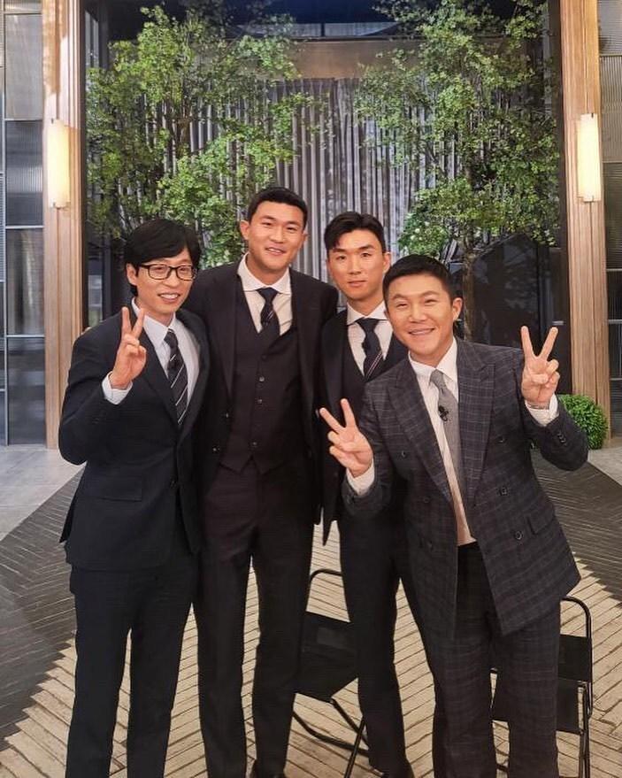 본문 이미지 - 유재석, 김민재, 황인범, 조세호(김민재 SNS)