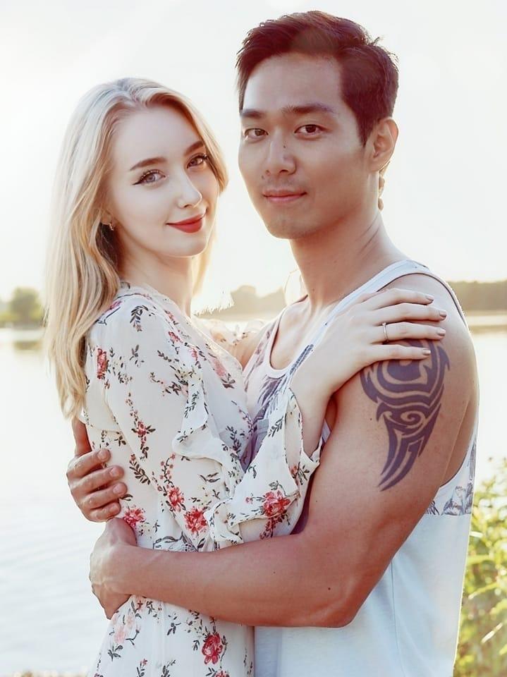 본문 이미지 - 미스 인터내셔널 2022 우승자 자스민 셀버그와 한국인 남자친구 박영민씨. (자스민 셀버그 페이스북 갈무리)