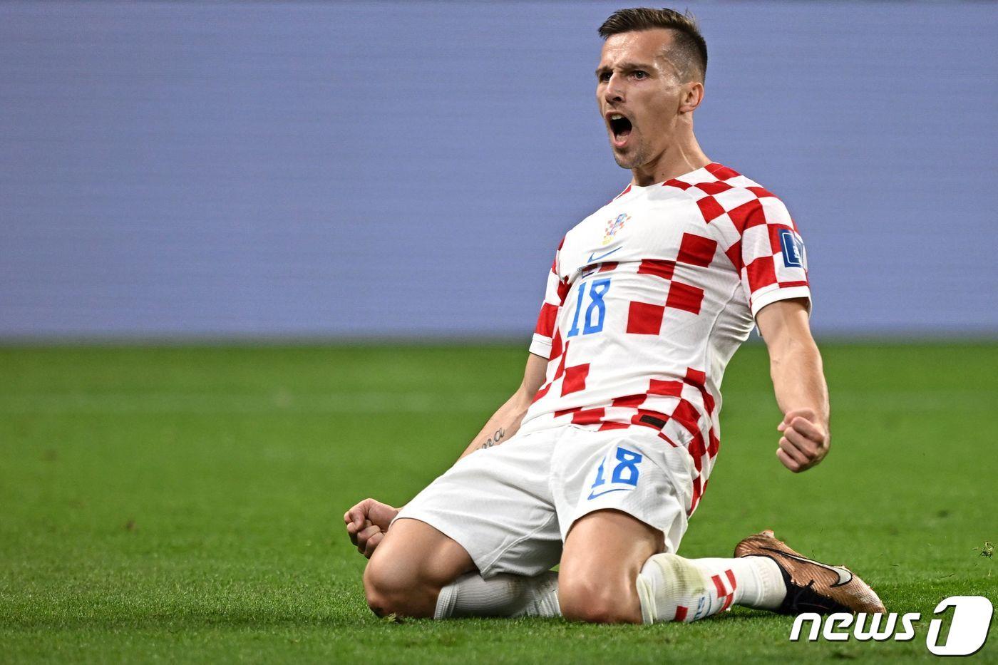 결승골을 넣은 크로아티아의 오르시치ⓒ AFP=뉴스1