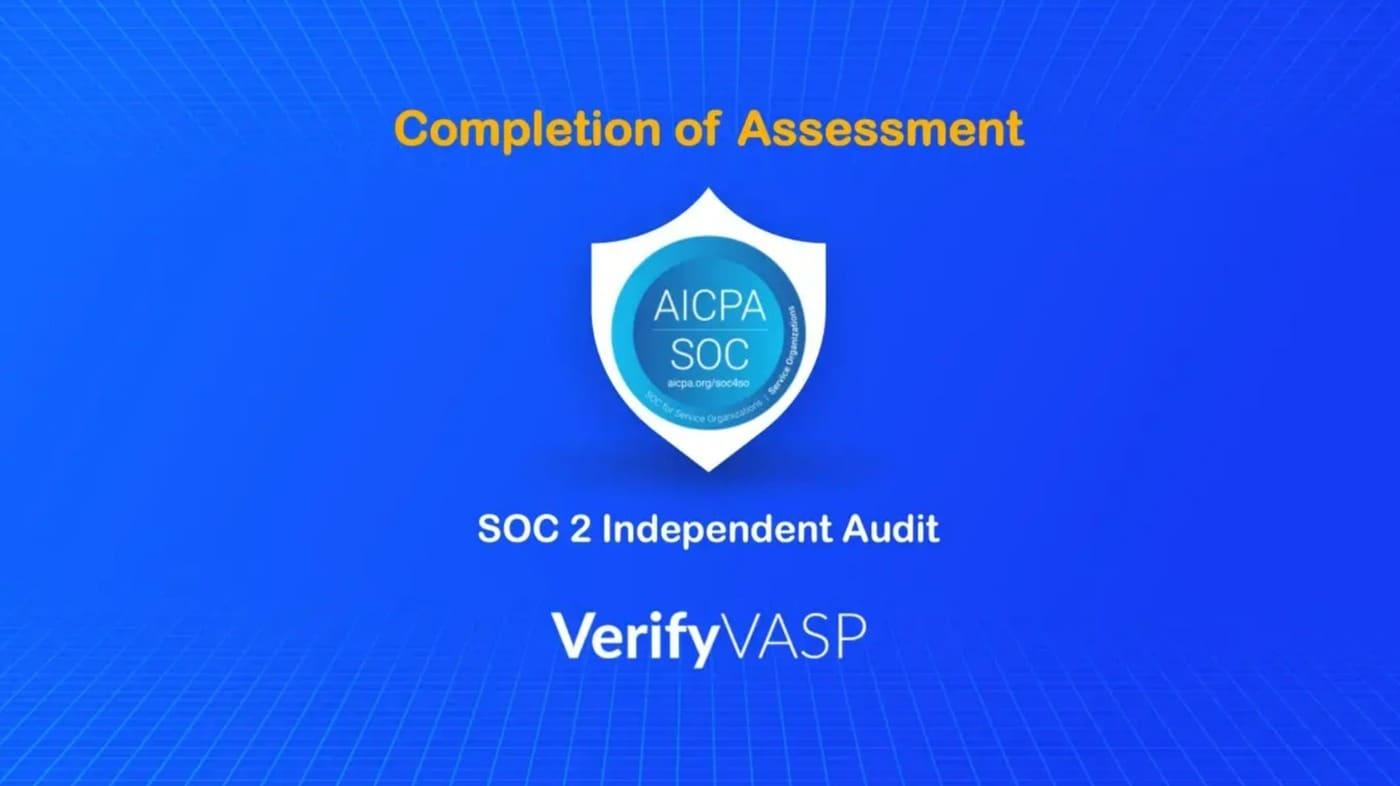 본문 이미지 - 트래블룰 솔루션 기업 베리파이바스프(VerifyVASP)는 글로벌 보안·개인정보 인증 'SOC2'(Service Organization Control 2) 타입1 감사를 완료했다고 18일 밝혔다. (베리파이바스프 제공) 2022.12.18 /뉴스1