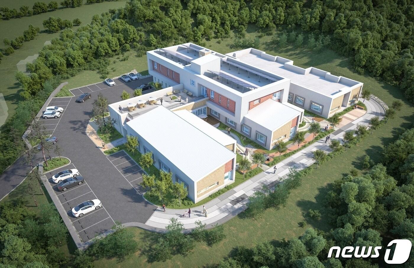22일 충북 충주시는 옛 산척면사무소 자리에 시립노인요양원이 문을 열었다고 밝혔다. 사진은 조감도.(충주시 제공)2022.12.22/뉴스1
