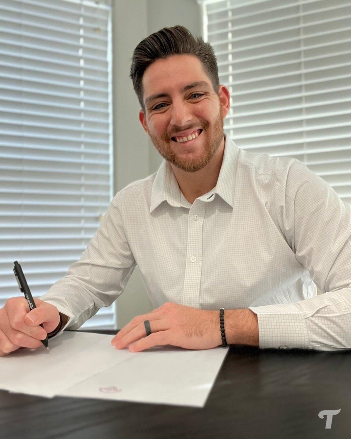 본문 이미지 - LG 트윈스의 새 외국인 타자 오스틴 딘.(LG 트윈스 제공)