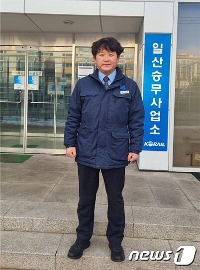 본문 이미지 -  순재열 기관사. (코레일 제공)/뉴스1
