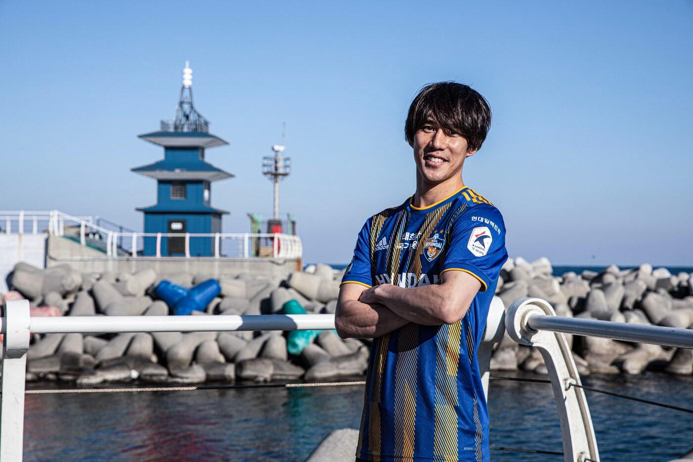 울산 현대에 입단한 에사카 아타루.(울산 현대 제공)