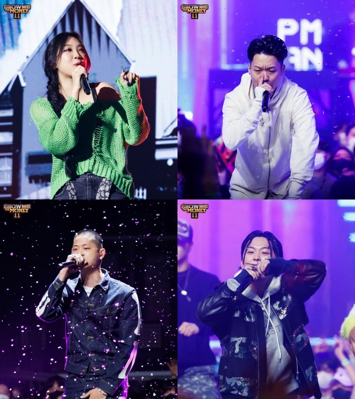 본문 이미지 - 쇼미11 최종 4인