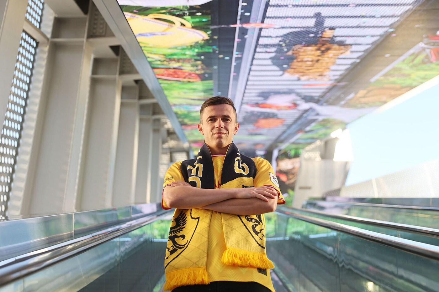 광주FC에 입단한 아사니.(광주FC 제공)