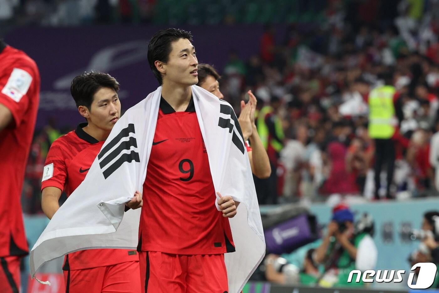 축구 대표팀의 공격수 조규성. /뉴스1 ⓒ News1 이동해 기자