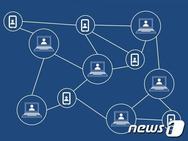 본문 이미지 - 블록체인 일러스트.