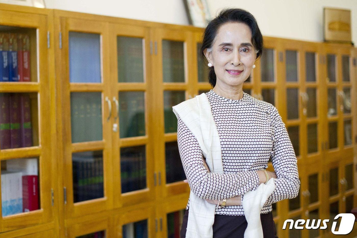 2015년의 아웅산 수치. ⓒ AFP=뉴스1 ⓒ News1 우동명 기자