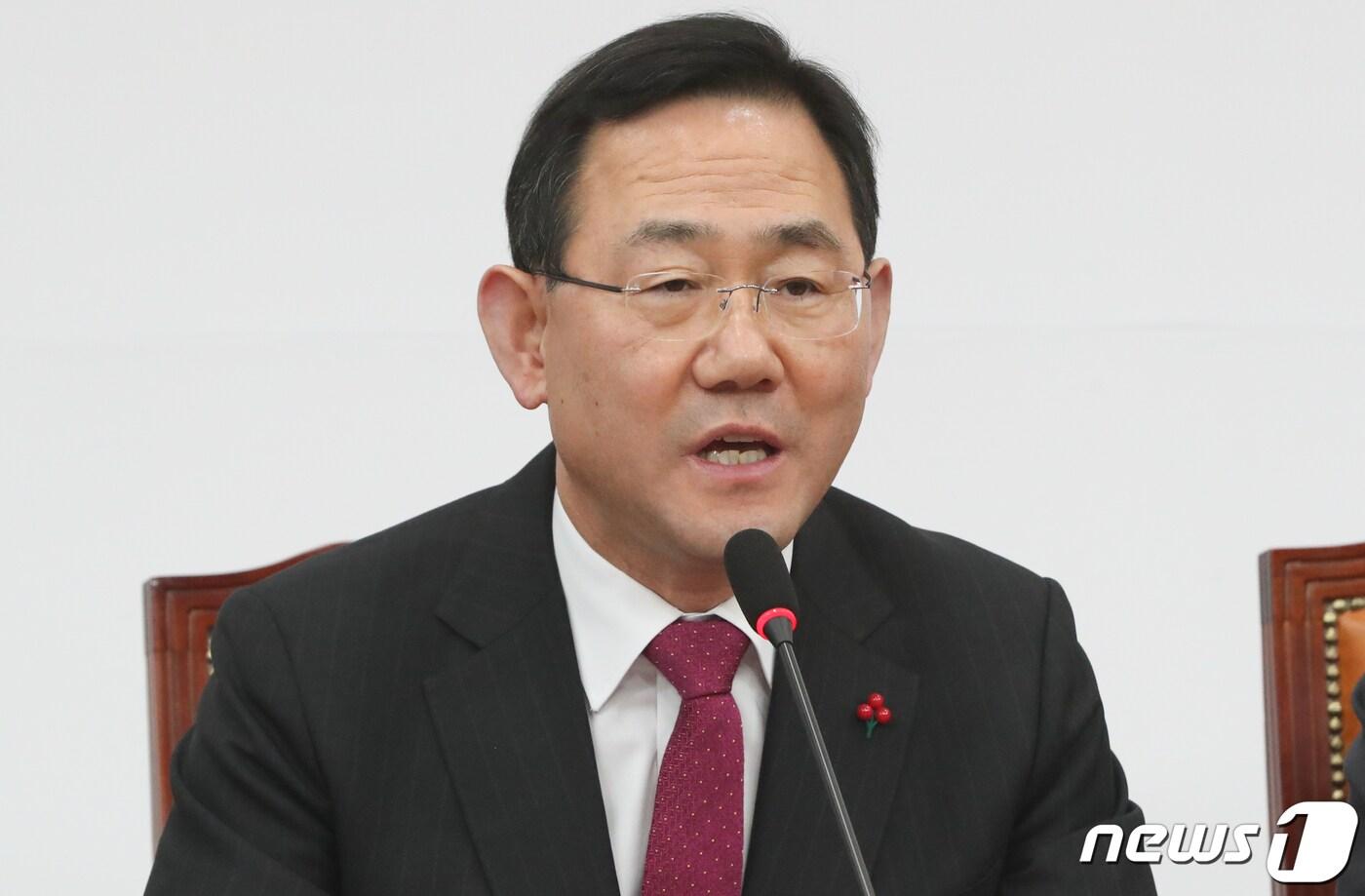 본문 이미지 - 주호영 국민의힘 원내대표가 5일 서울 여의도 국회에서 열린 비상대책위원회의에서 발언하고 있다. 2022.12.5/뉴스1 ⓒ News1 허경 기자
