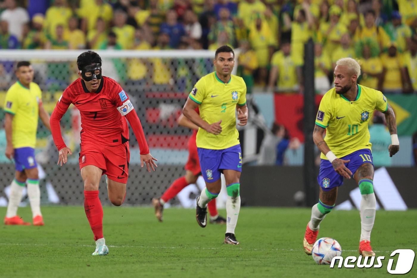 한국과 브라질이 2022 카타르 월드컵 이후 2년 10개월 만에 재격돌한다. /뉴스1 ⓒ News1 이광호 기자
