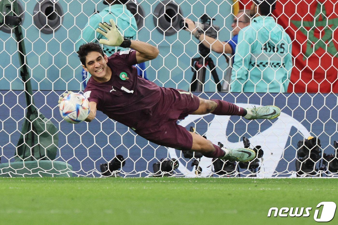 모로코의 골키퍼 야신 보노.  ⓒ AFP=뉴스1