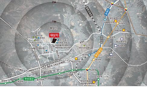 본문 이미지 - 부산 부암지구 위치도(국토부 제공)