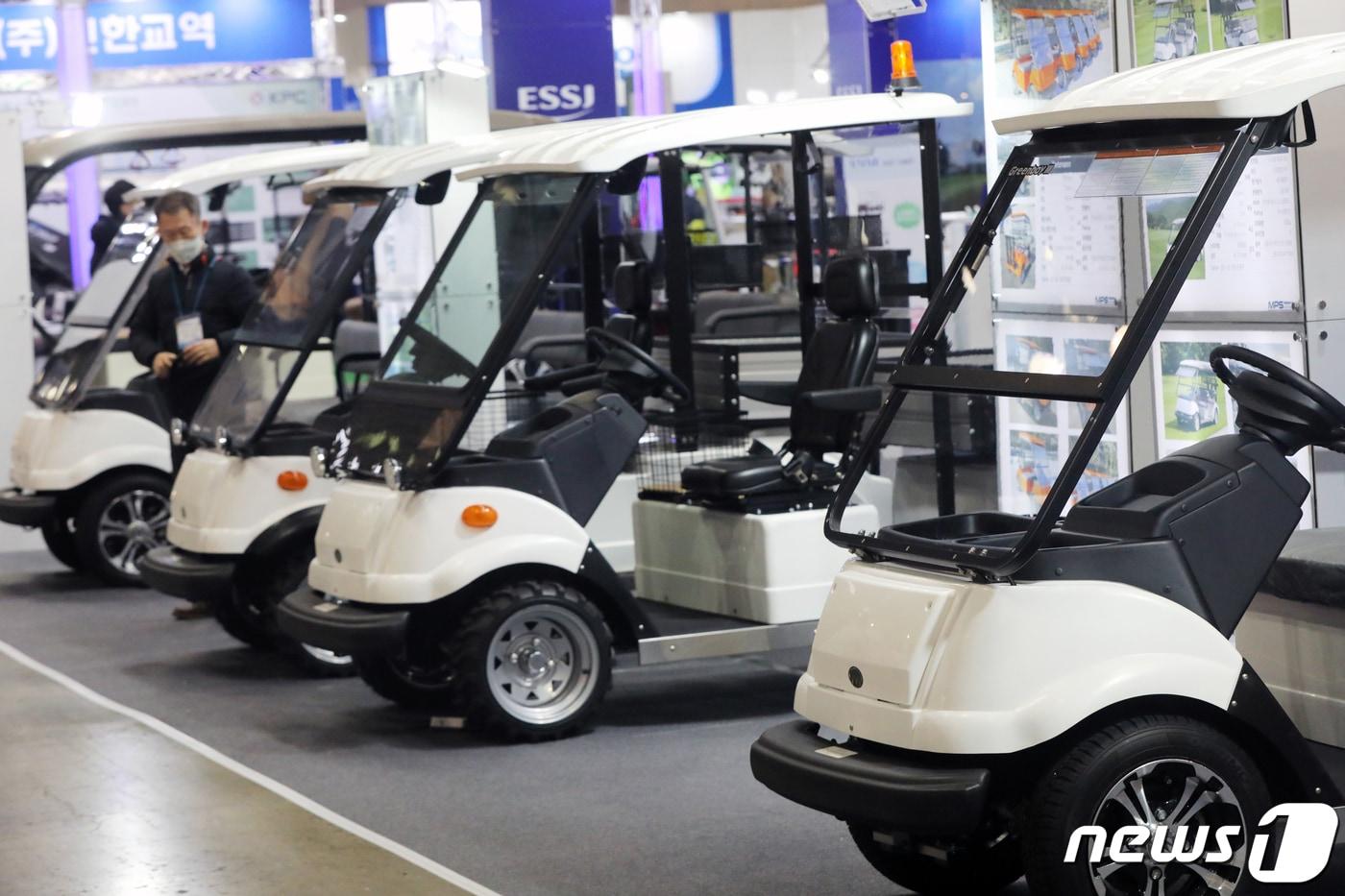 골프 카트들. 2022.12.7/뉴스1 ⓒ News1 황기선 기자