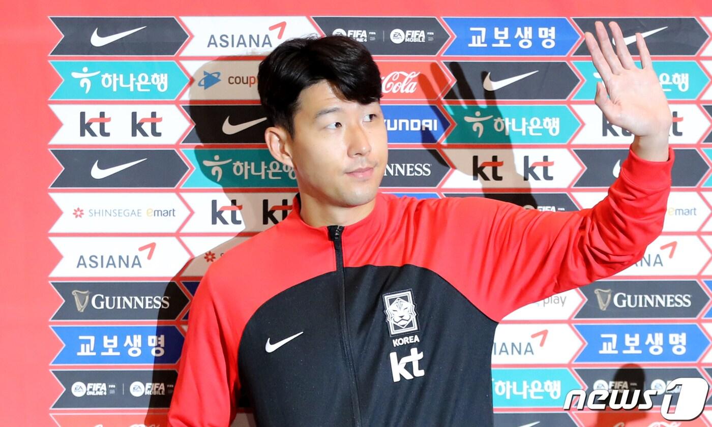 한국 축구대표팀의 손흥민. /뉴스1 ⓒ News1 장수영 기자